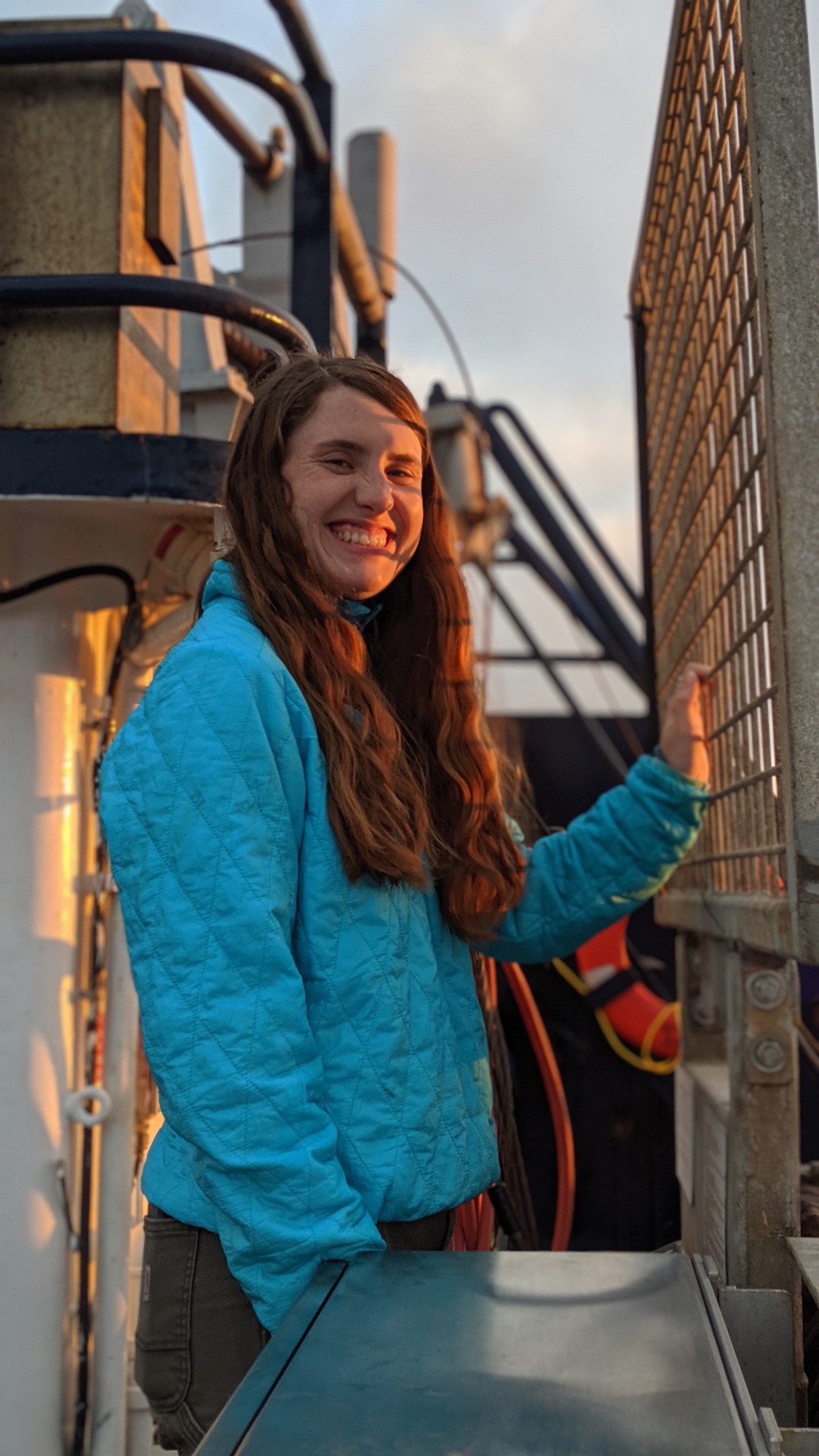 Bethan on the TSE winch.